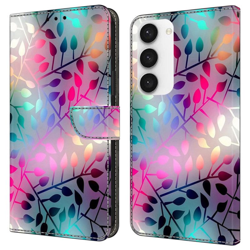 Peněženková Pouzdra Samsung Galaxy S24 Plus 5g Kryty Na Mobil Javorové Listy S Popruhem