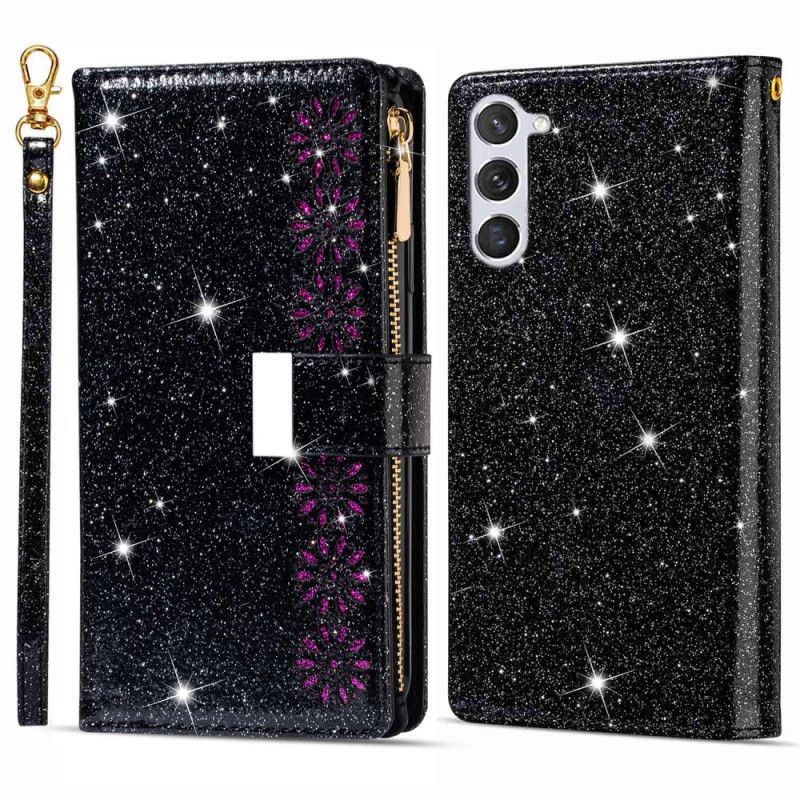 Peněženková Pouzdra Samsung Galaxy S24 Plus 5g Kryty Na Mobil Páskové Flitry
