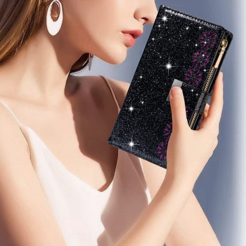 Peněženková Pouzdra Samsung Galaxy S24 Plus 5g Kryty Na Mobil Páskové Flitry
