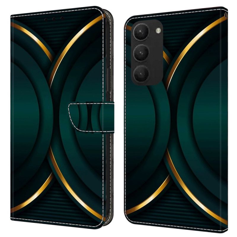 Peněženková Pouzdra Samsung Galaxy S24 Plus 5g Kryty Na Mobil Zlatý Obrys