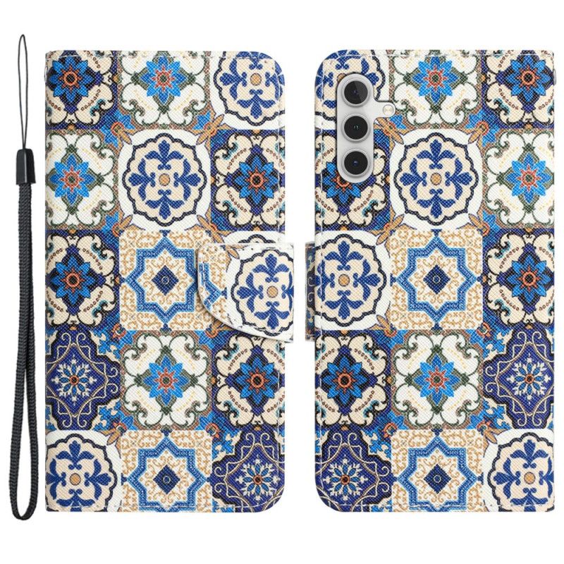 Peněženková Pouzdra Samsung Galaxy S24 Plus 5g Retro Totem S Popruhem