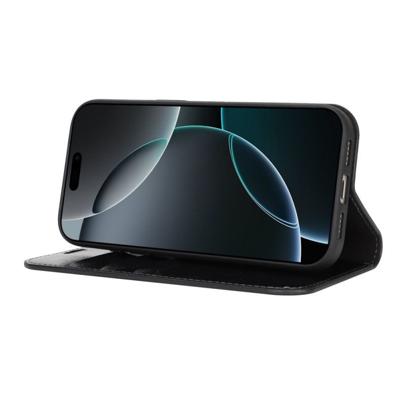 Kožené Pouzdro Folio iPhone 17 Profesionální Kůže