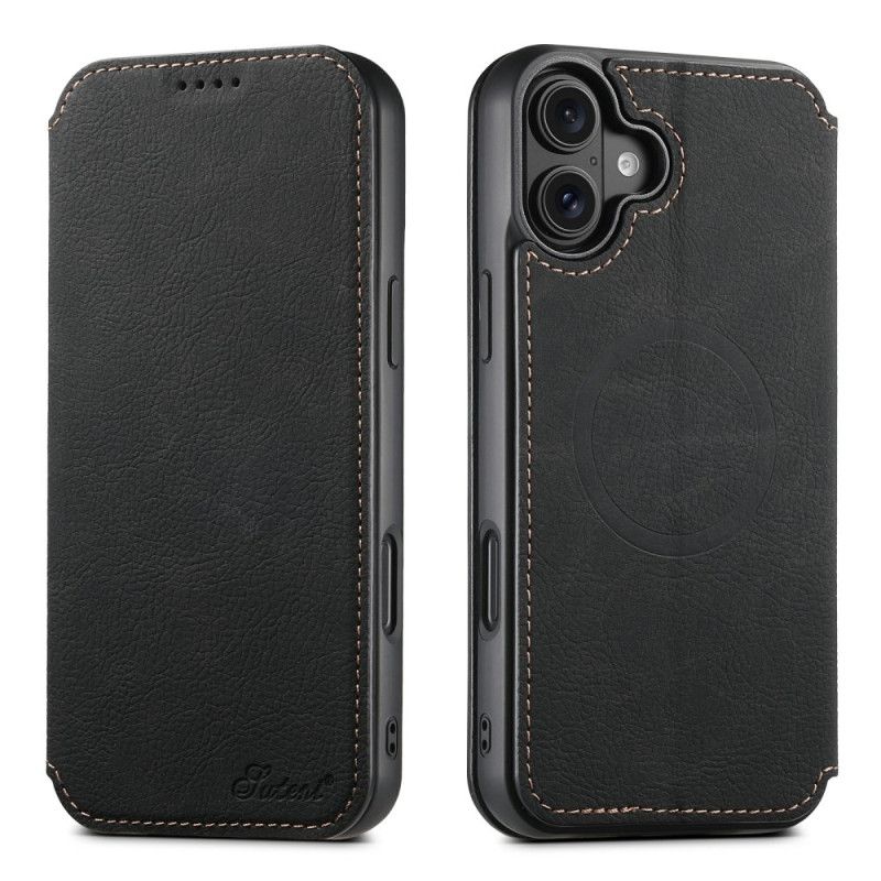 Kožené Pouzdro Folio iPhone 17 Styl Kůže Kompatibilní S Magsafe