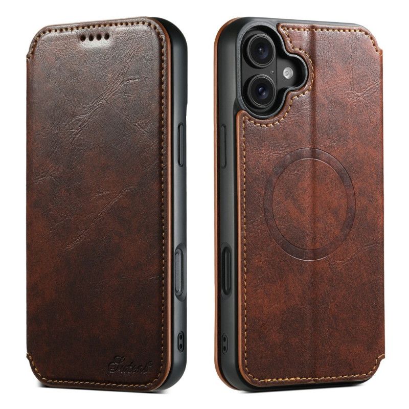 Kožené Pouzdro Folio Na iPhone 17 Kompatibilní S Magsafe