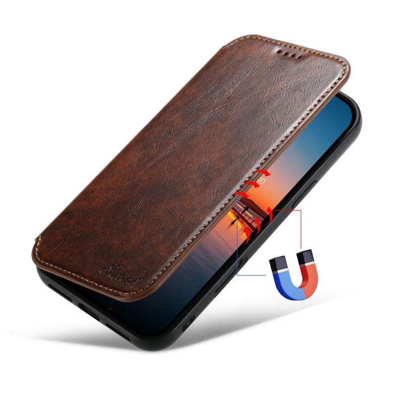 Kožené Pouzdro Folio Na iPhone 17 Kompatibilní S Magsafe