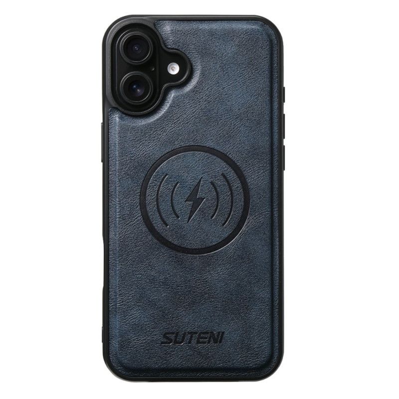 Kožený Kryt Na iPhone 17 Dvoubarevná Texturovaná Kůže Magsafe