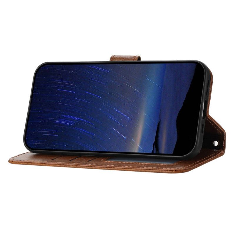 Kožený Kryt Na iPhone 17 Vintage Peněženka