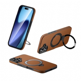 Kryt iPhone 17 Magsafe Kompatibilní S Kůží Se Stojánkem