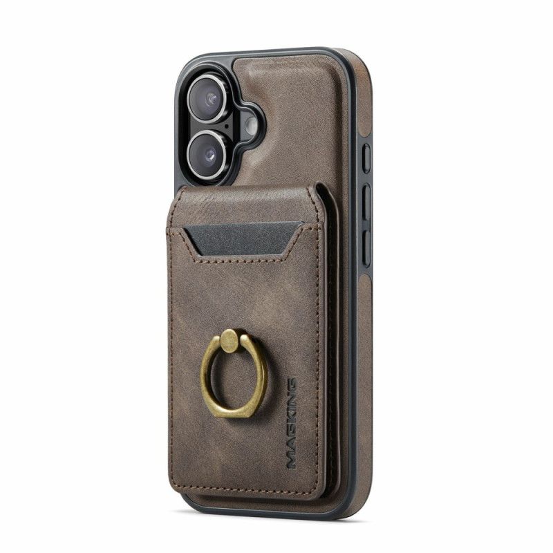 Kryt iPhone 17 Magsafe S Držákem Rfid Karet A Integrovaným Stojánkem