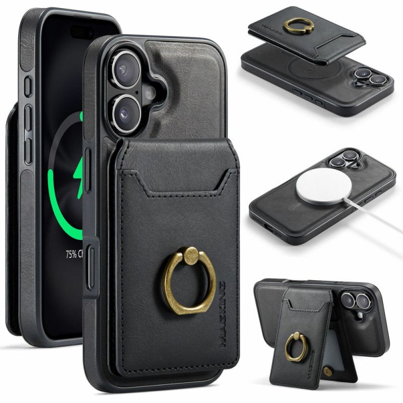 Kryt iPhone 17 Magsafe S Držákem Rfid Karet A Integrovaným Stojánkem