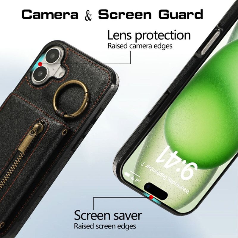 Kryt iPhone 17 Peněženka Na Zip