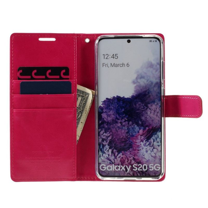 Flipové Pouzdro Na Samsung Galaxy S20 Merkur Modrý Měsíc