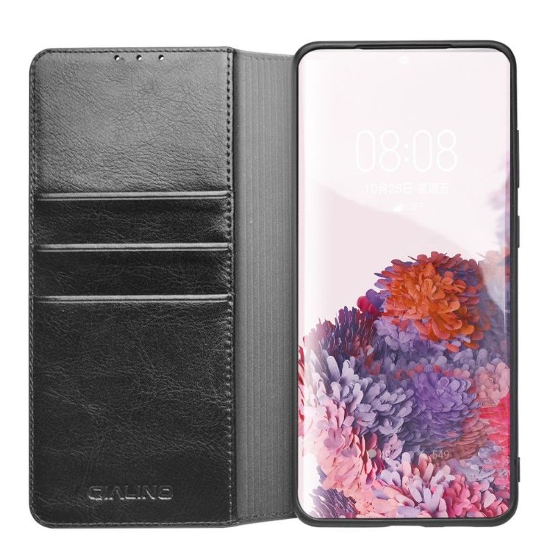 Kožené Pouzdro Na Samsung Galaxy S20 Ručně Vyráběná Pravá Kůže