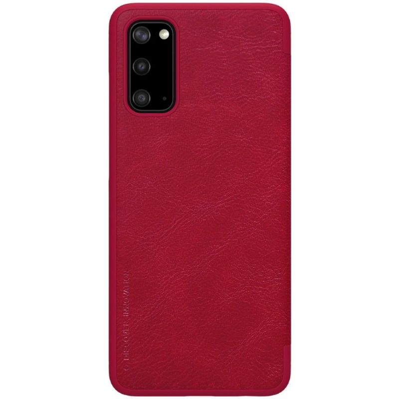 Kožené Pouzdro Na Samsung Galaxy S20 Umělá Kůže Řady Nillkin Qin