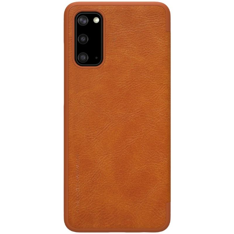 Kožené Pouzdro Na Samsung Galaxy S20 Umělá Kůže Řady Nillkin Qin