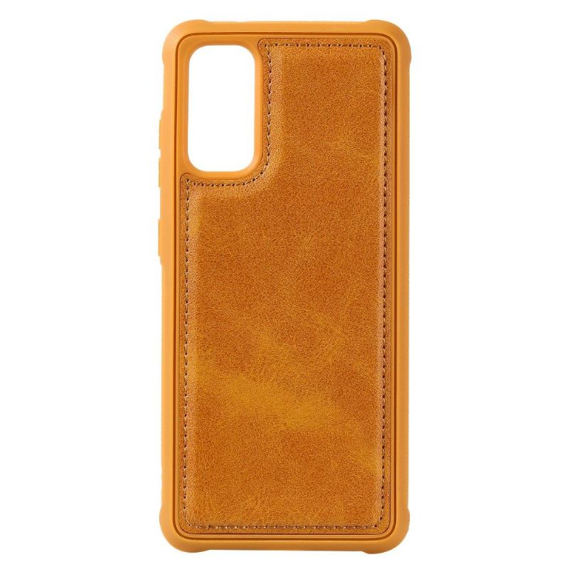 Kryt Flipové Pouzdro Na Samsung Galaxy S20 2v1 Retro Umělá Kůže