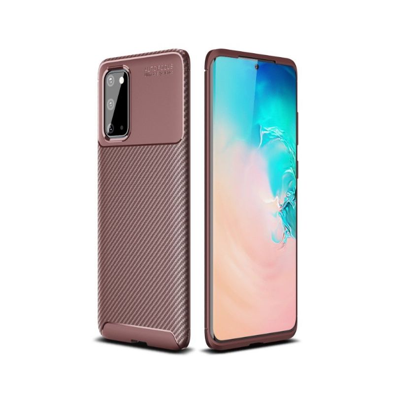 Kryt Na Samsung Galaxy S20 Gel Ve Stylu Uhlíkových Vláken