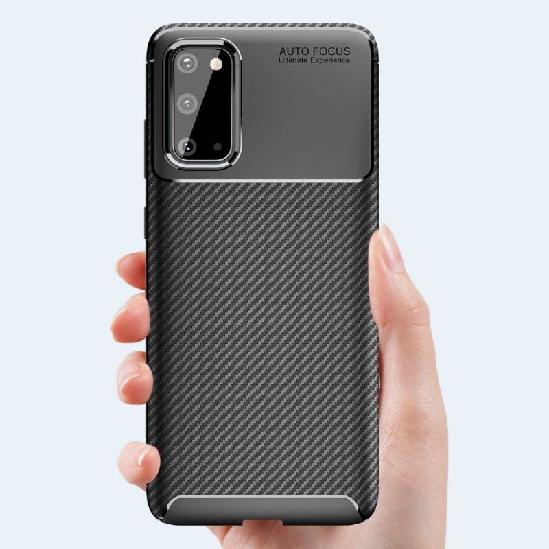 Kryt Na Samsung Galaxy S20 Gel Ve Stylu Uhlíkových Vláken
