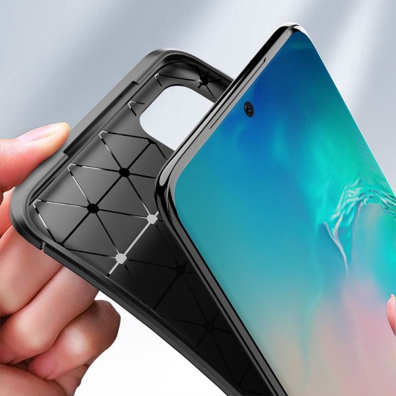 Kryt Na Samsung Galaxy S20 Gel Ve Stylu Uhlíkových Vláken