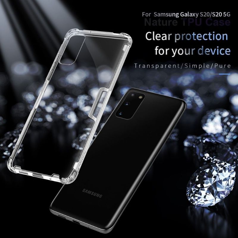 Kryt Na Samsung Galaxy S20 Přírodní Nillkin Vyztužené Rohy
