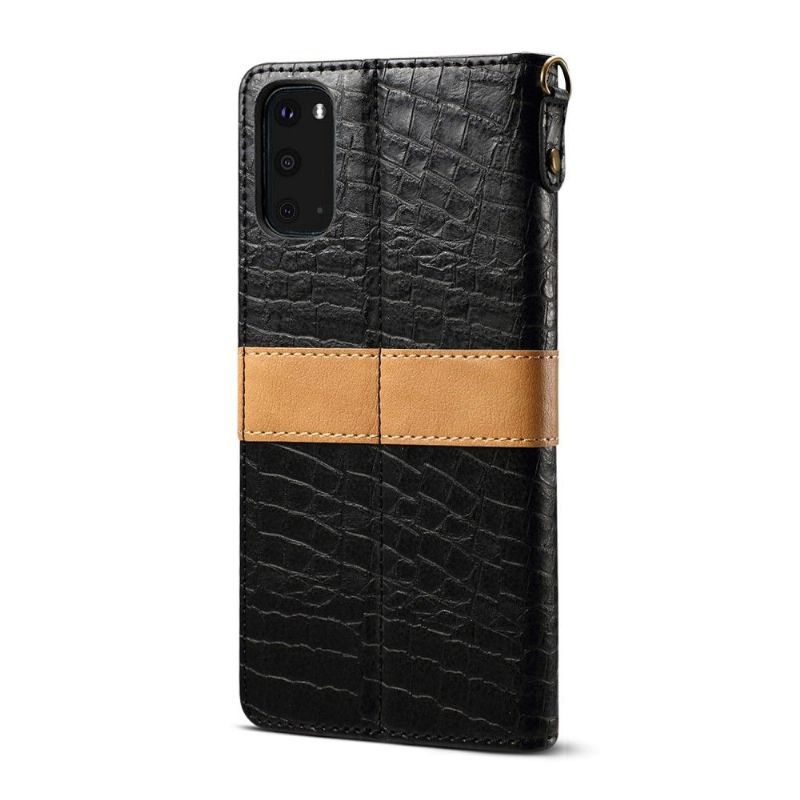 Pouzdra Na Samsung Galaxy S20 Efekt Imitace Kůže Croc