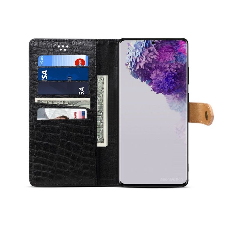 Pouzdra Na Samsung Galaxy S20 Efekt Imitace Kůže Croc
