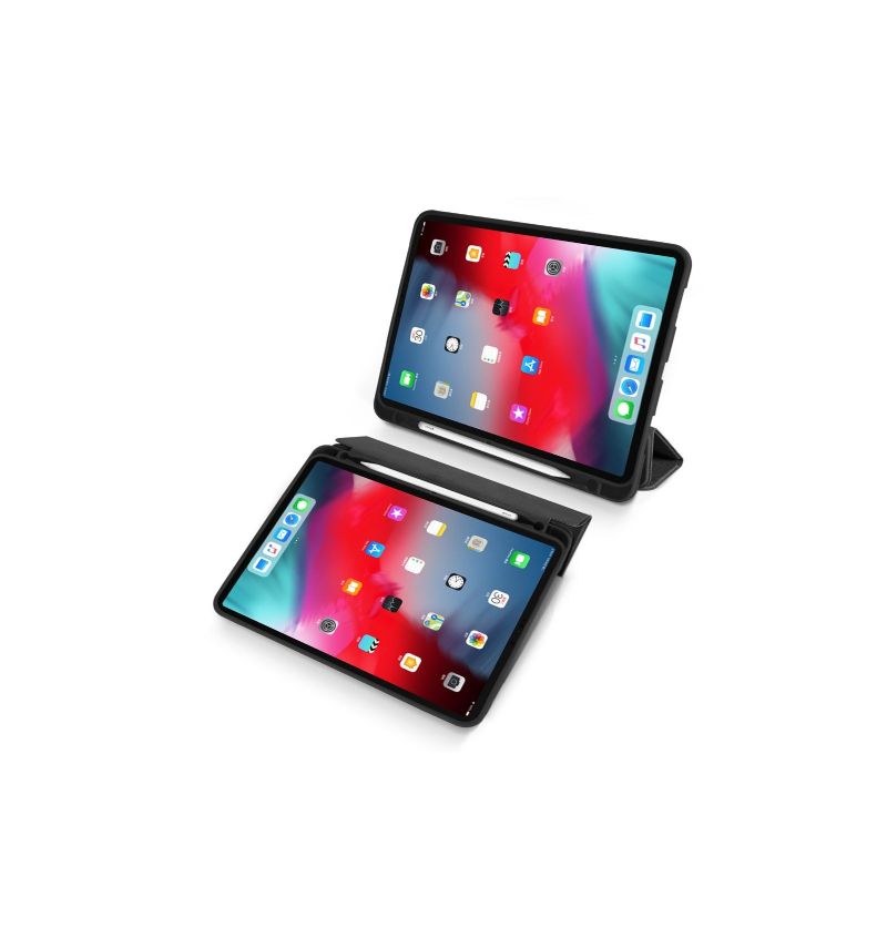 iPad Pro 12.9 2018 – Prémiové Pouzdro A Slot Na Pero Canvas Effect