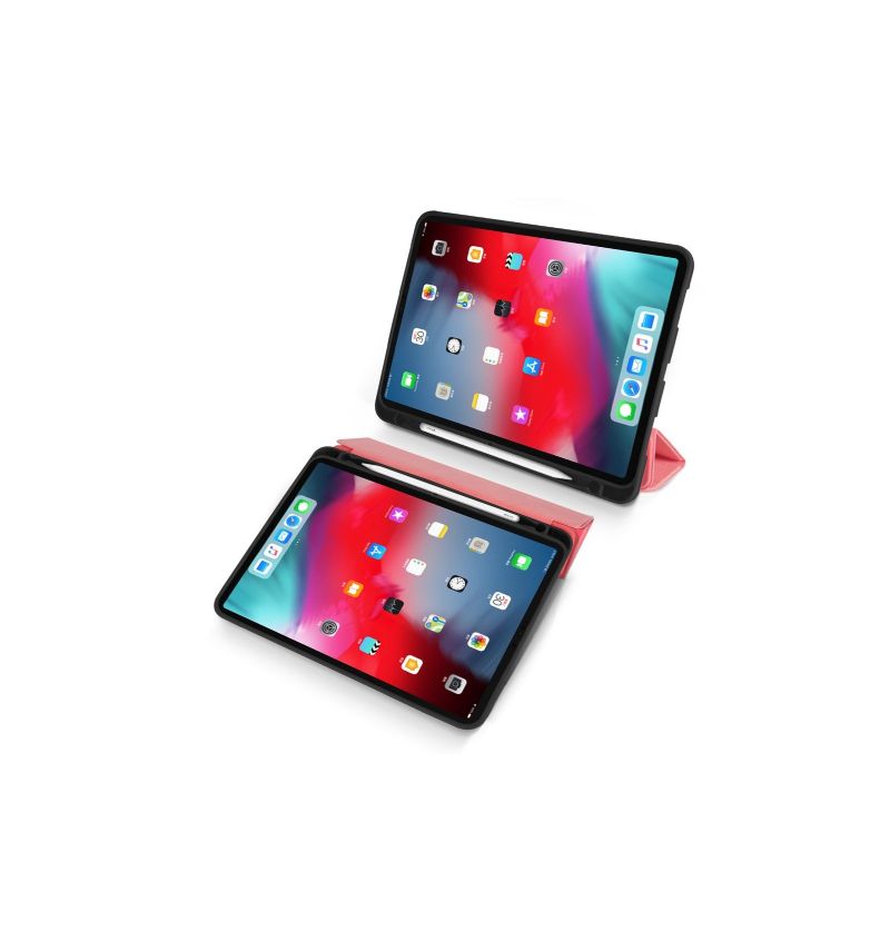 iPad Pro 12.9 2018 – Prémiové Pouzdro A Slot Na Pero Canvas Effect