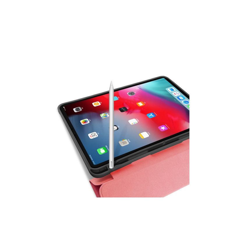 iPad Pro 12.9 2018 – Prémiové Pouzdro A Slot Na Pero Canvas Effect