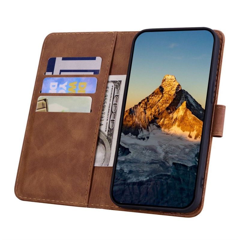 Kožený Kryt Google Pixel 10 Pro Xl Květinový Potisk Mandaly