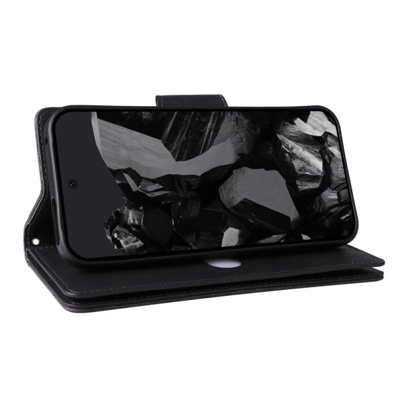 Kožený Kryt Google Pixel 10 Pro Xl Peněženka S Efektem Semiše