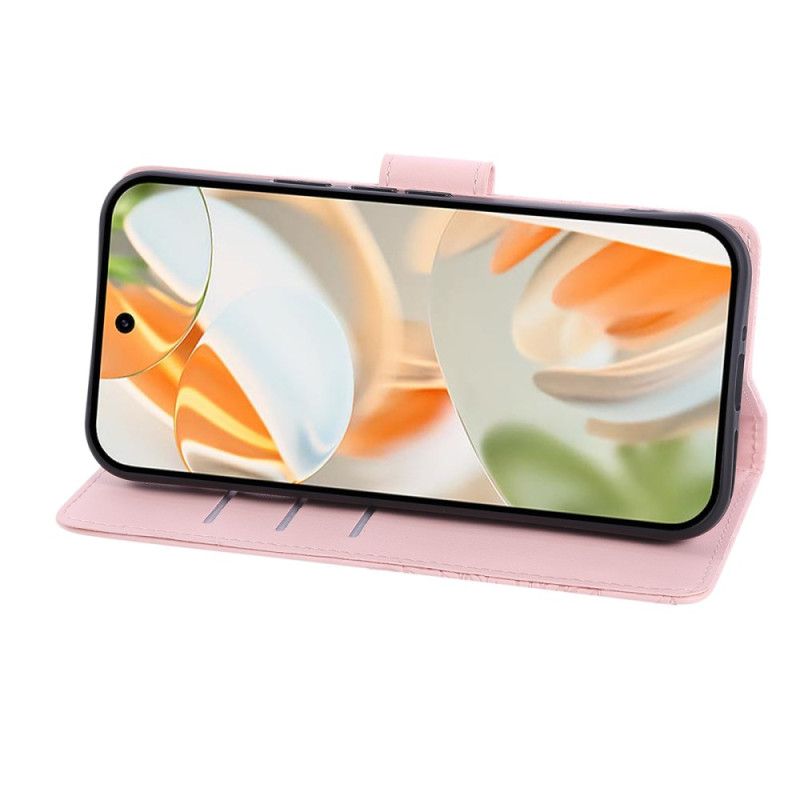 Kožený Kryt Google Pixel 10 Pro Xl Potisk Růží