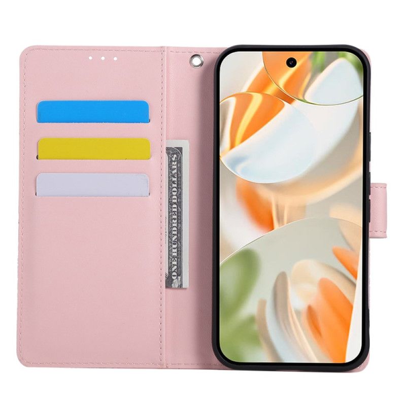 Kožený Kryt Google Pixel 10 Pro Xl Potisk Růží