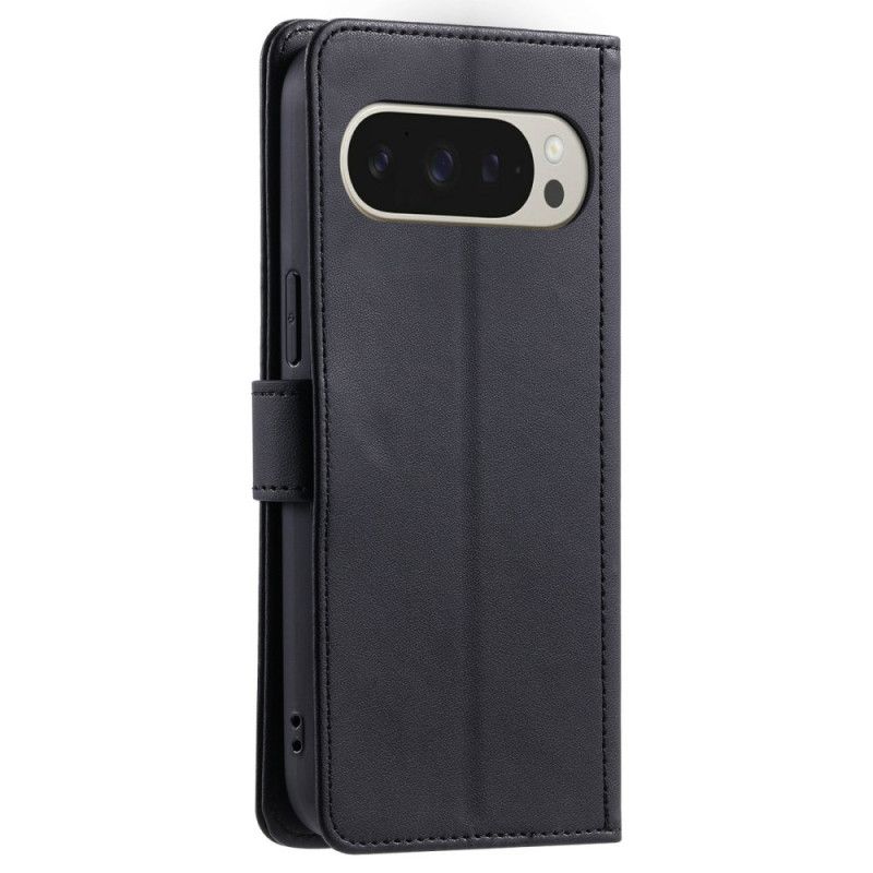 Kožený Kryt Google Pixel 10 Pro Xl Prošívaný Design S Popruhem A Ramenním Popruhem