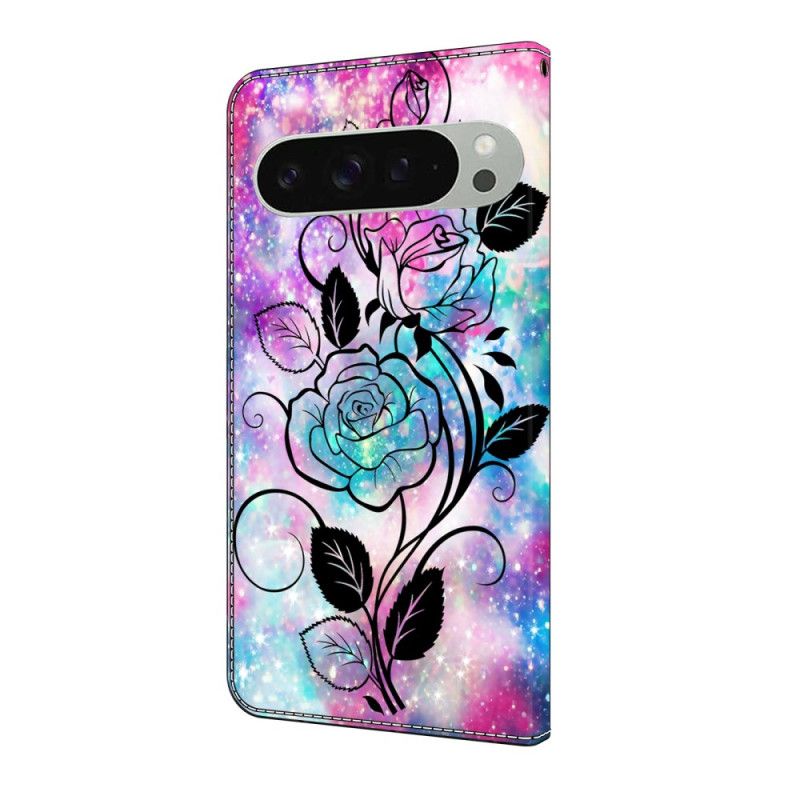 Peněženková Pouzdra Google Pixel 10 Pro Xl Kryty Na Mobil Růžový A Modrý Vzor