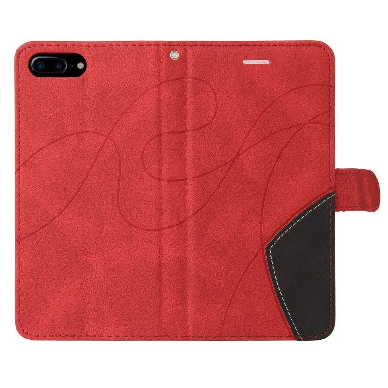 Flipové Pouzdro Na iPhone 8 Plus / 7 Plus Dvoubarevné Umělecké