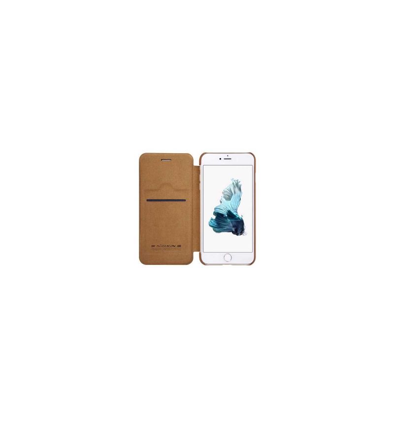 Flipové Pouzdro Na iPhone 8 Plus / 7 Plus Kožený Držitel Karty Nillkin - Havana