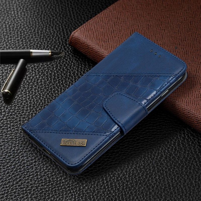 Flipové Pouzdro Na iPhone 8 Plus / 7 Plus Kožený Efekt Croc Aspect