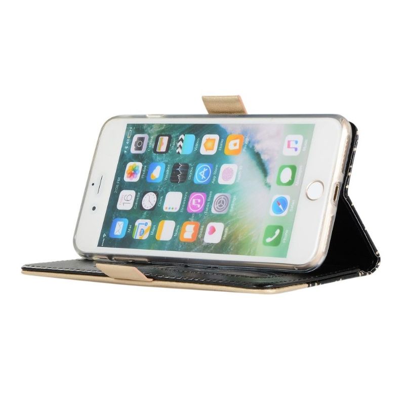 Flipové Pouzdro Na iPhone 8 Plus / 7 Plus Romantická Krajka S Páskem