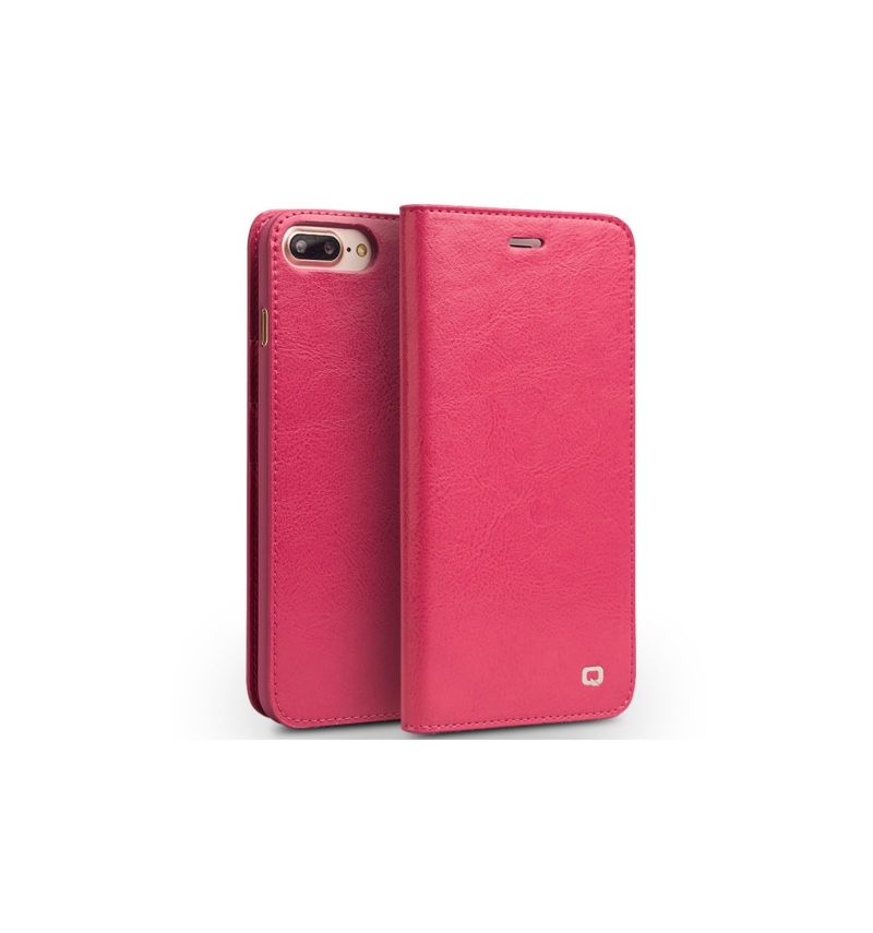 Kožené Pouzdro Folio Na iPhone 8 Plus / 7 Plus Držák Karet Z Pravé Kůže