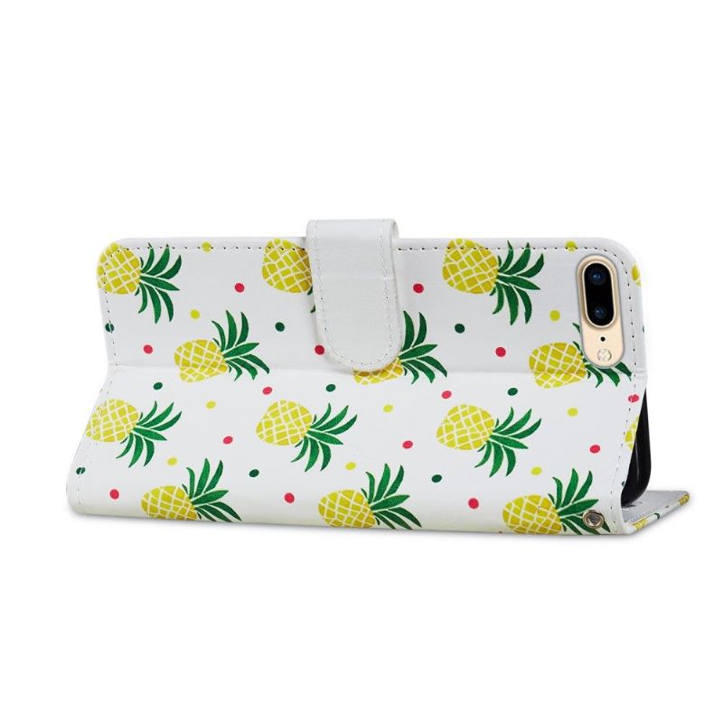 Kožené Pouzdro Na iPhone 8 Plus / 7 Plus Ananas