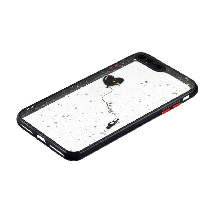 Kryt Na iPhone 8 Plus / 7 Plus Létající Balónek Se Srdcem