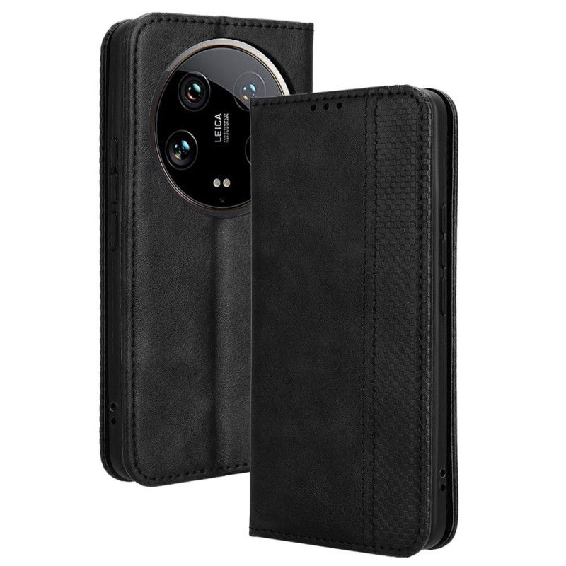 Kožené Pouzdro Folio Xiaomi 14 Ultra Ročník