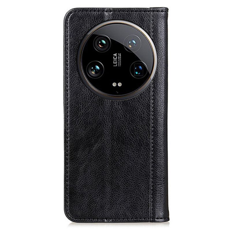 Kožené Pouzdro Folio Xiaomi 14 Ultra Textura Litchi