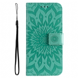 Kožený Kryt Na Xiaomi 14 Ultra Mandala S Popruhem