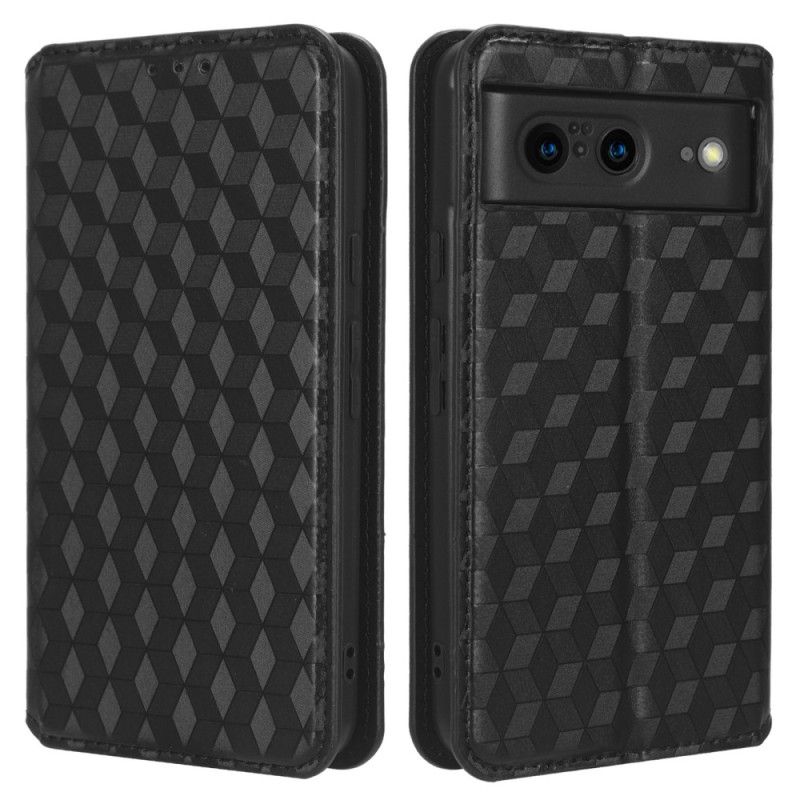 Kožené Pouzdro Folio Google Pixel 8 Kostky