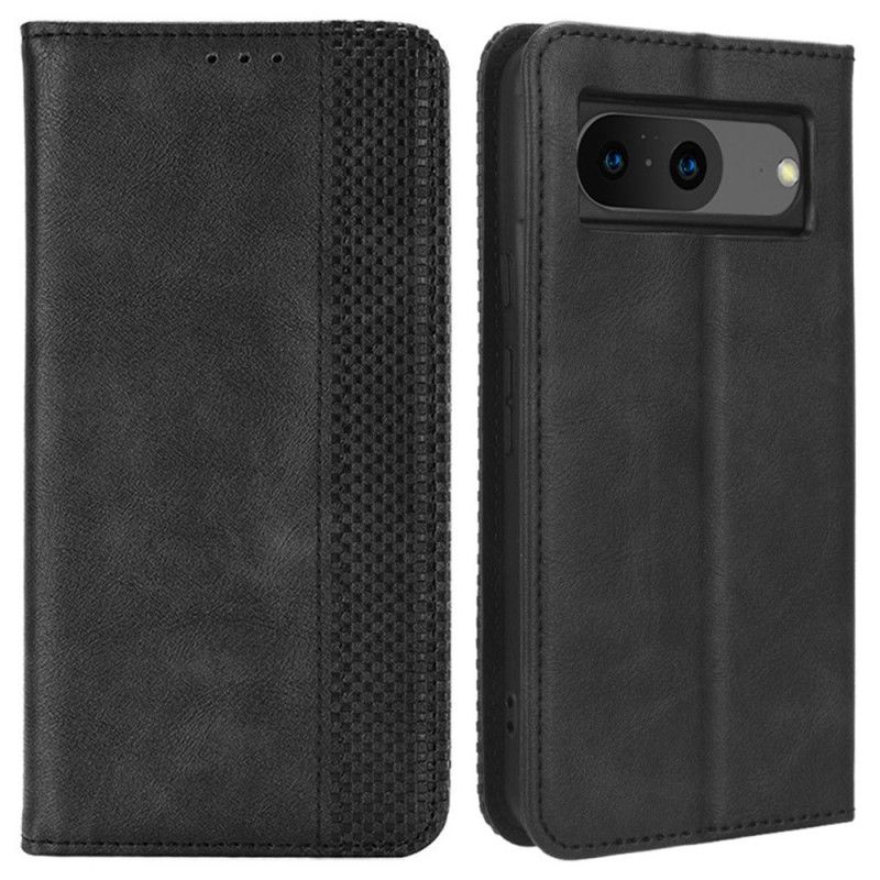 Kožené Pouzdro Folio Google Pixel 8 Retro Stylový