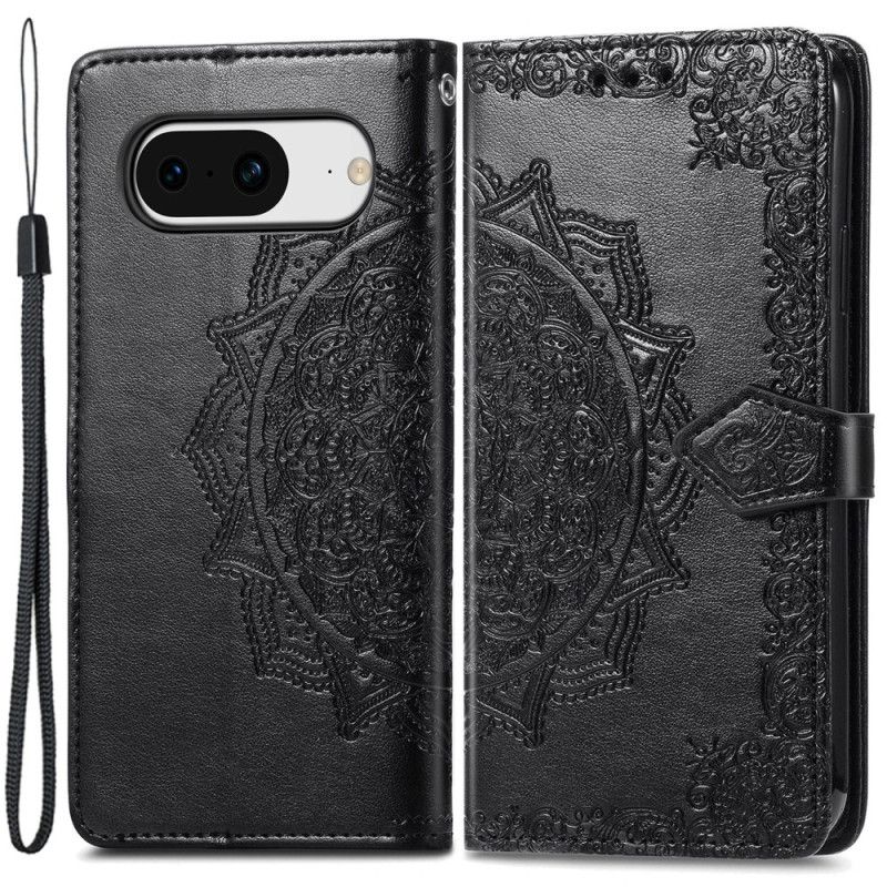 Kožený Kryt Google Pixel 8 Barokní Mandala
