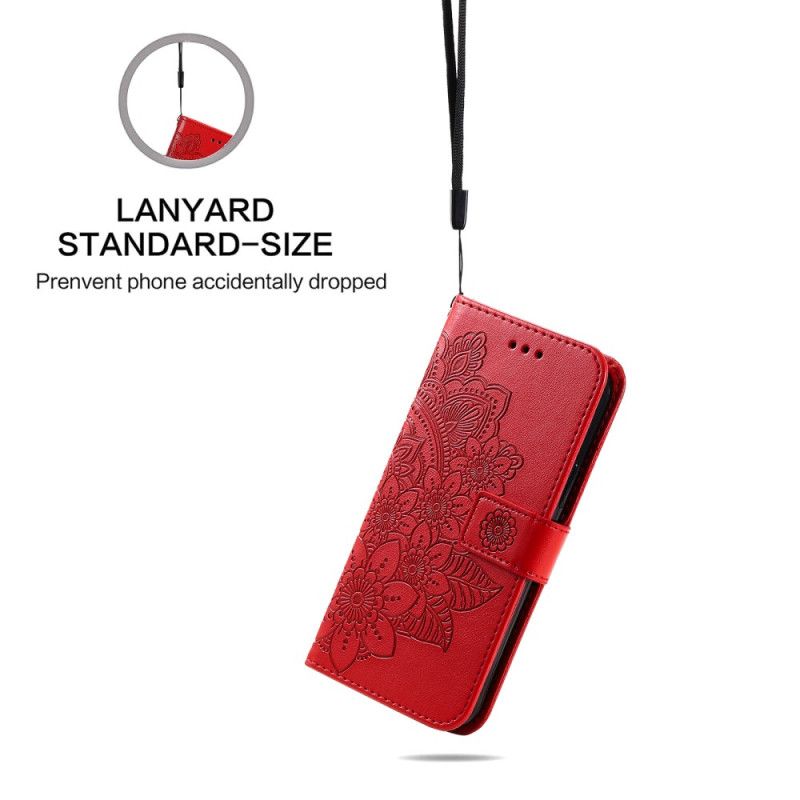 Kožený Kryt Google Pixel 8 Diskrétní Mandala S Popruhem