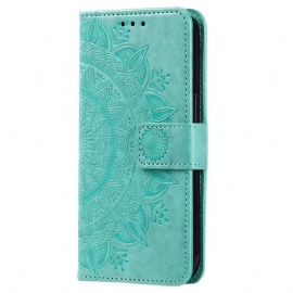 Kožený Kryt Na Google Pixel 8 Mandala S Popruhem